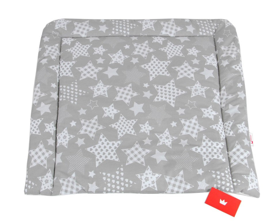 BABYLUX Wickelauflage Baby Wickeltisch Wickelunterlage 80x70 cm 96 - Sterne Groß