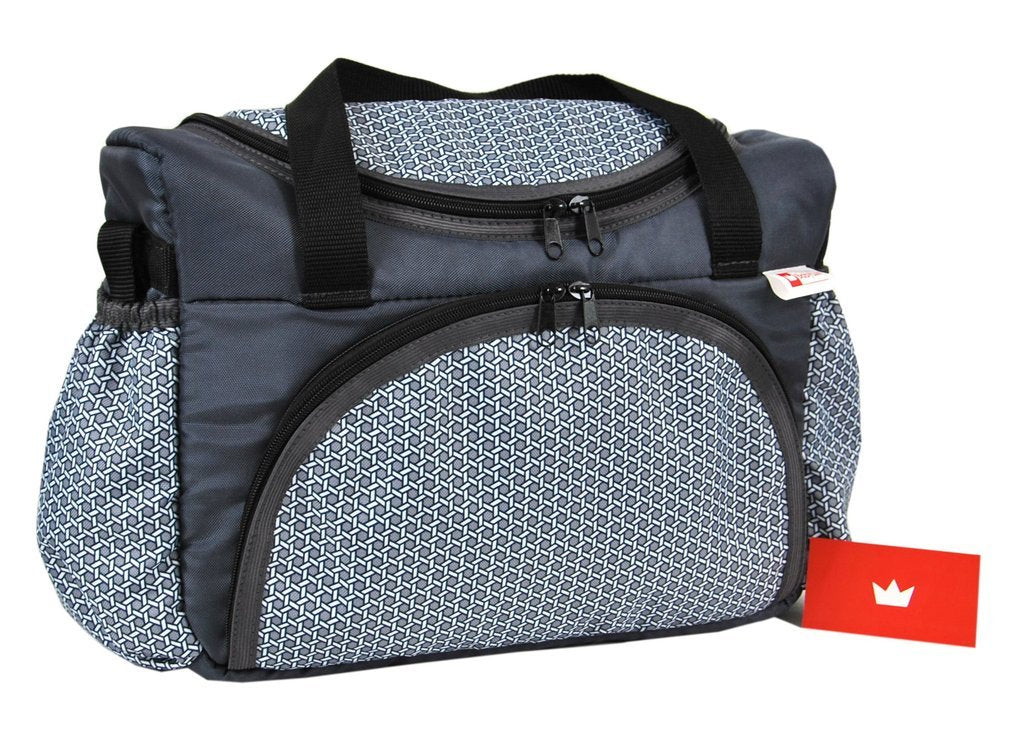 BabyLux Wickeltasche Kinderwagentasche Pflegetasche S3 71. Magic Grey