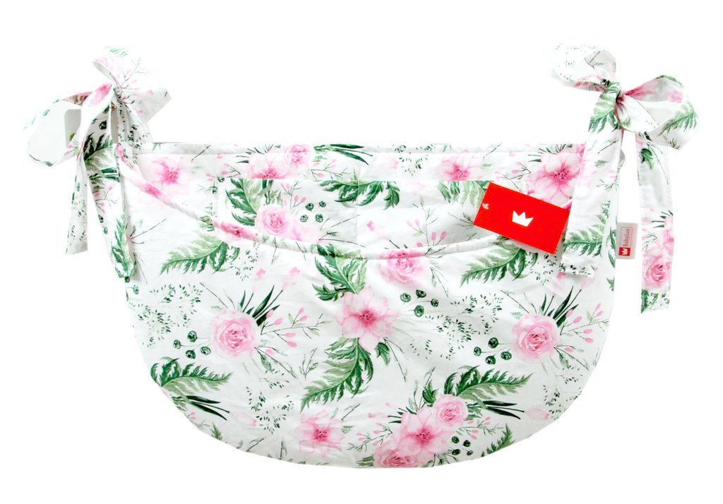 BABYLUX Babybetttasche Organizer BETTTASCHE Spielzeugtasche 110. Wilde Blüten