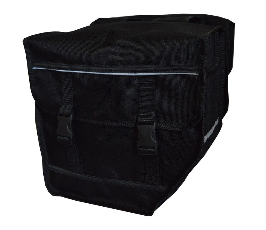 FAHRRADTASCHE ab 26 Zoll Satteltasche Gepäckträgetasche Doppelt 24. Duo - Schwar