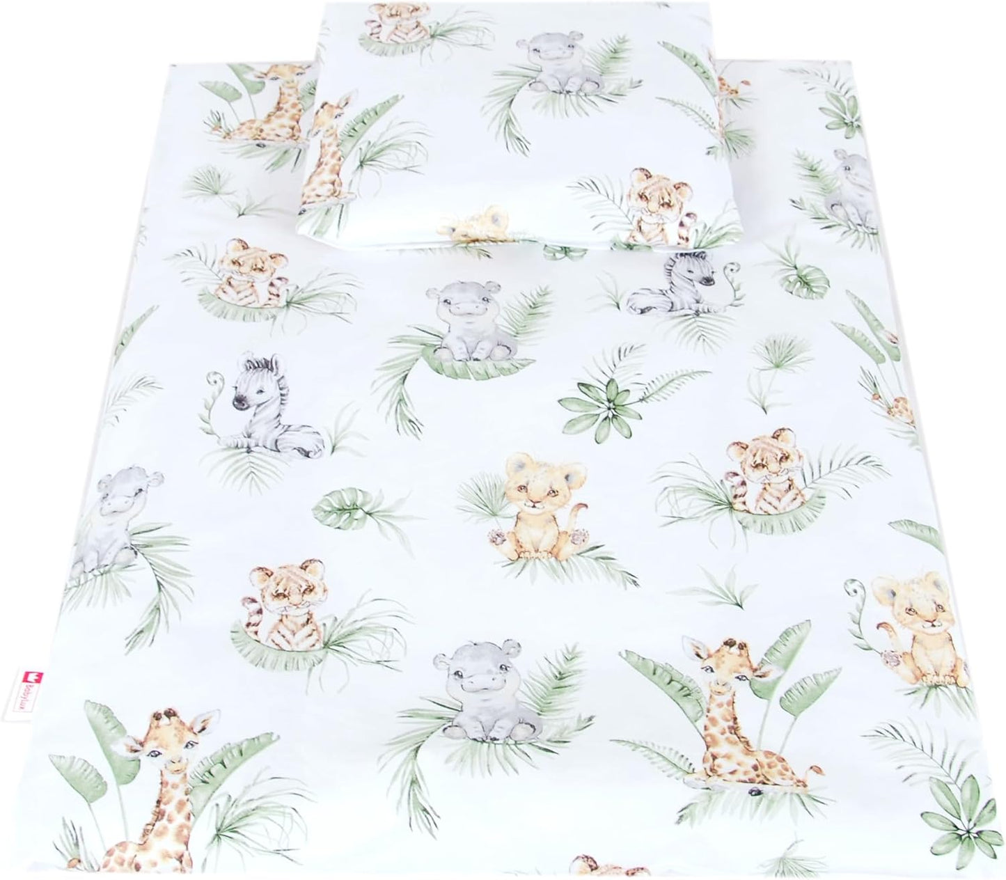 BABYLUX 2 tlg. Set Bezug für Kinderwagen Bettwäsche  60x78cm 124. Africa_Tiere