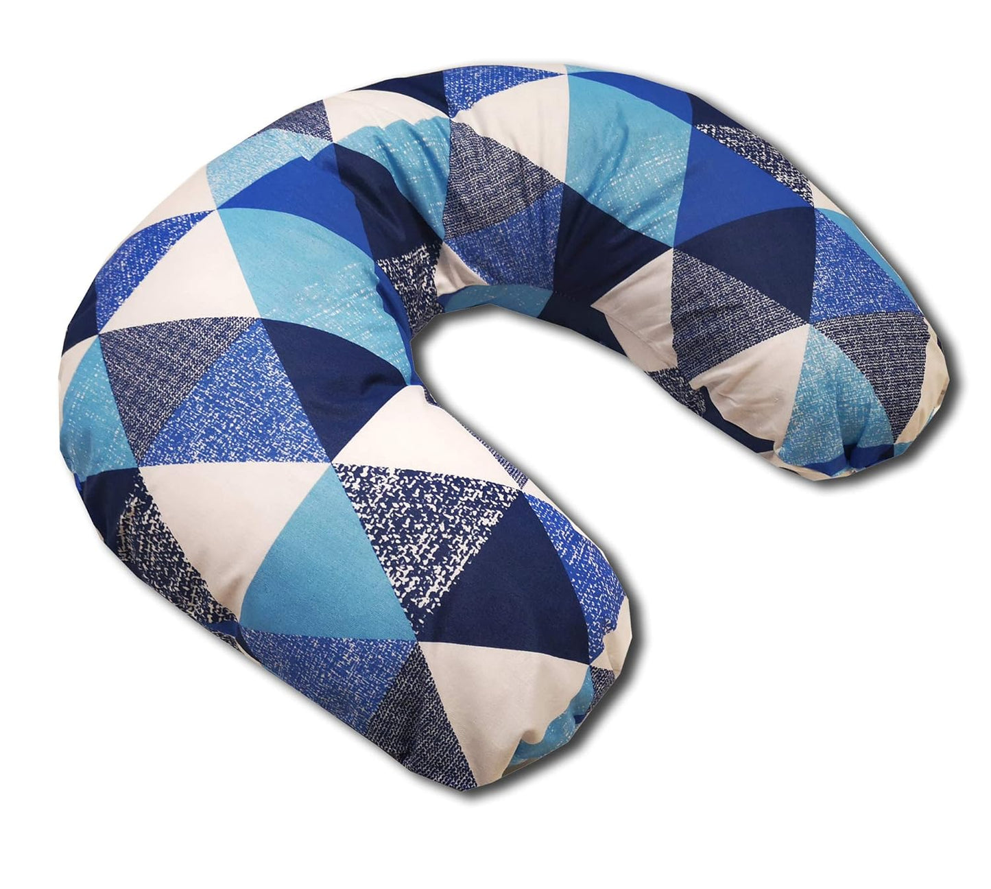 EMI&SAM Stillkissen Klein 60x50cm Stützkissen für Mutter und Baby 14. Dreieck Blau