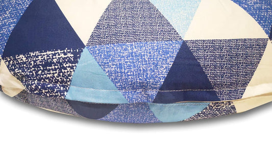 EMI&SAM Stillkissen Klein 60x50cm Stützkissen für Mutter und Baby 14. Dreieck Blau