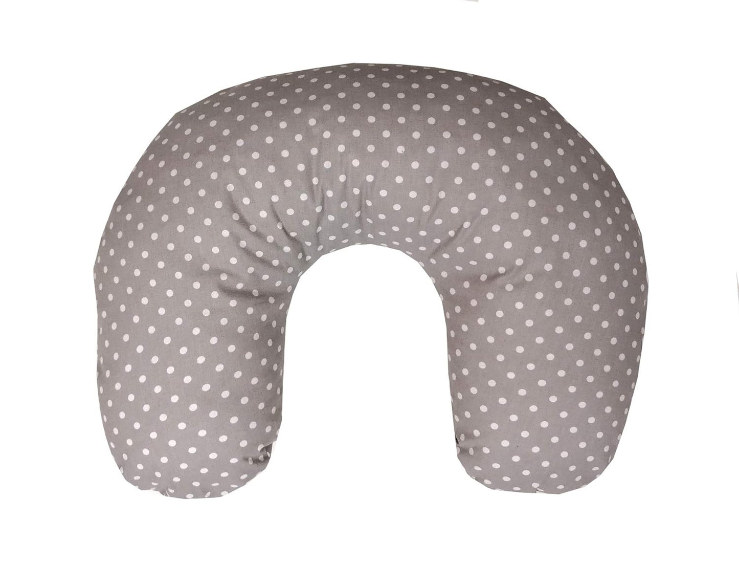 EMI&SAM Stillkissen Klein 60x50cm Stützkissen für Mutter und Baby 16. Grau - Dots