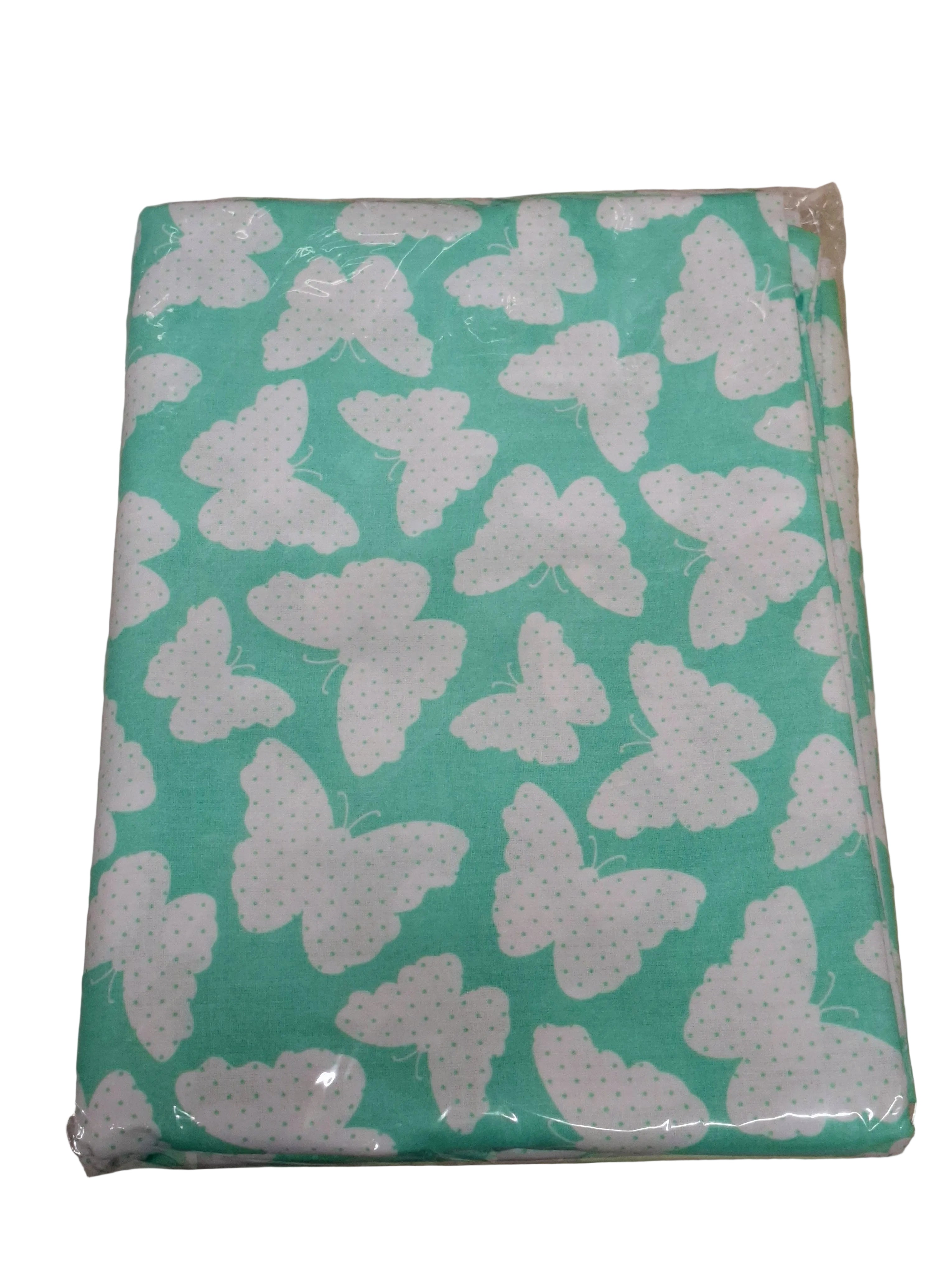 SALE! BabyLux Bettwäsche 135x200 / 80x80 Schmetterlinge Minze S5