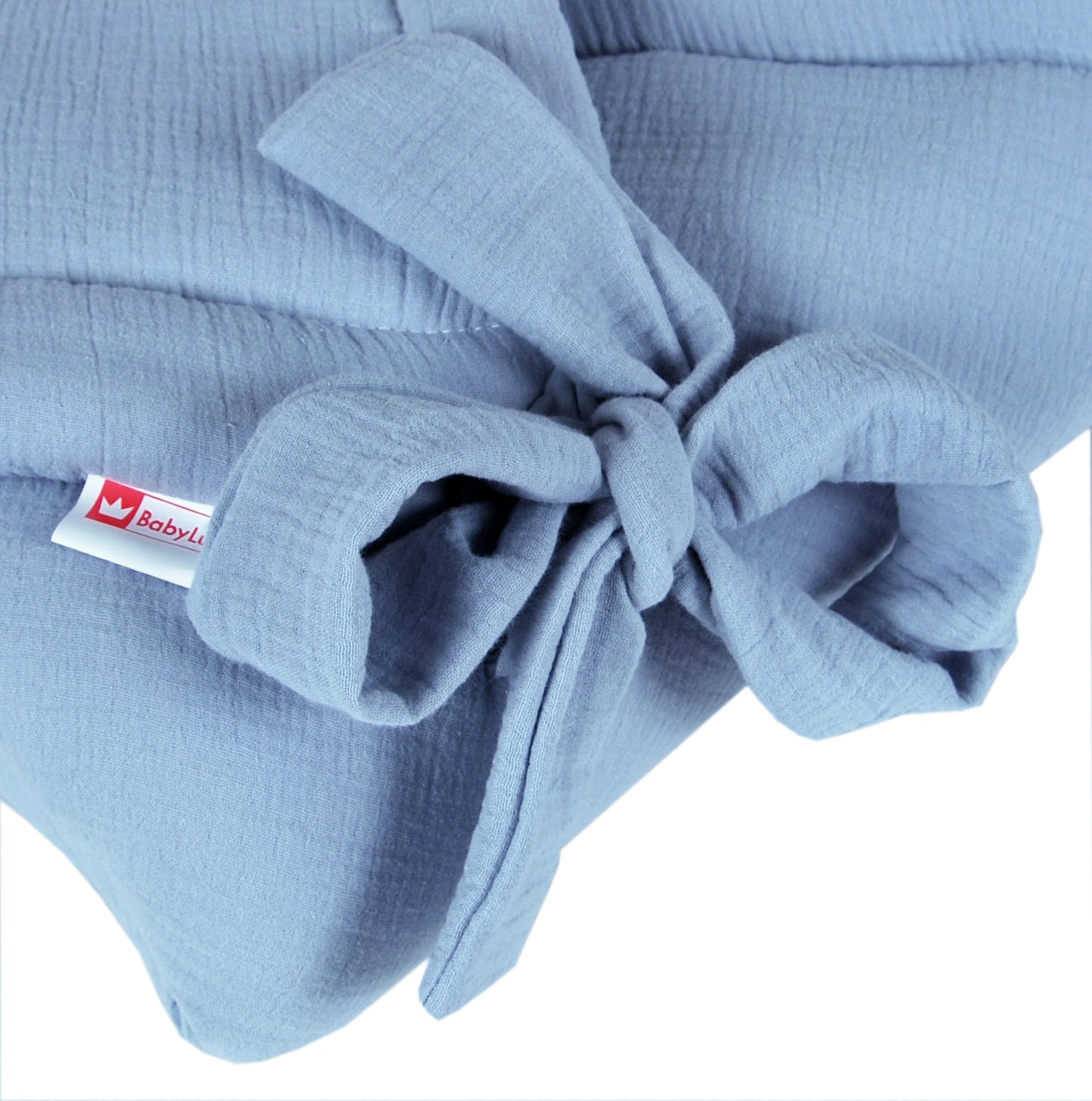 BABYLUX Einschlagdecke Musselin BABYHÖRNCHEN 75 x 75 cm Baby Neugeborene Jeans
