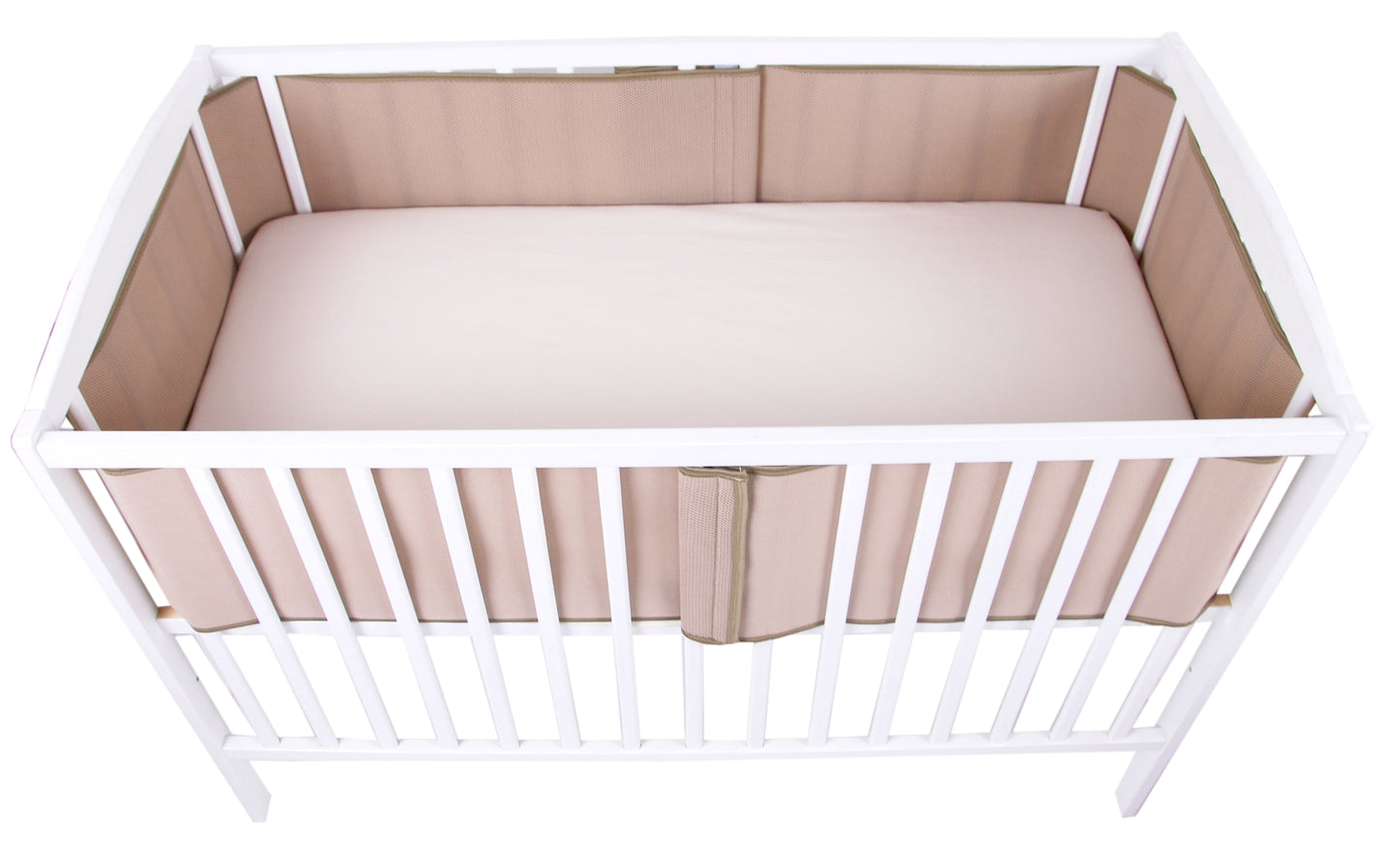 BabyLux Nestchen AIR Babybett Bettumrandung Umrandung 3D 150cm 180cm 210cm BEIGE