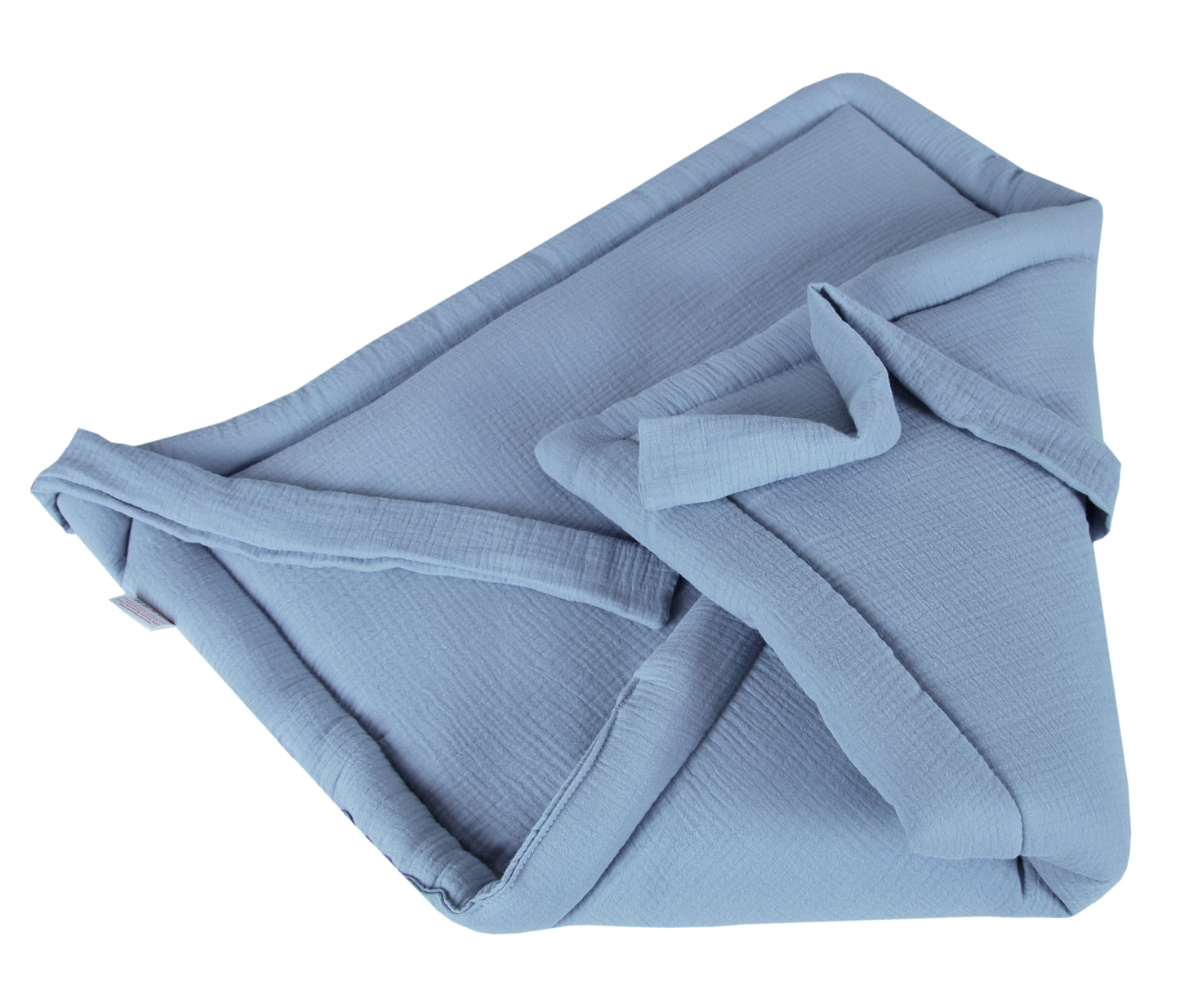 BABYLUX Einschlagdecke Musselin BABYHÖRNCHEN 75 x 75 cm Baby Neugeborene Jeans