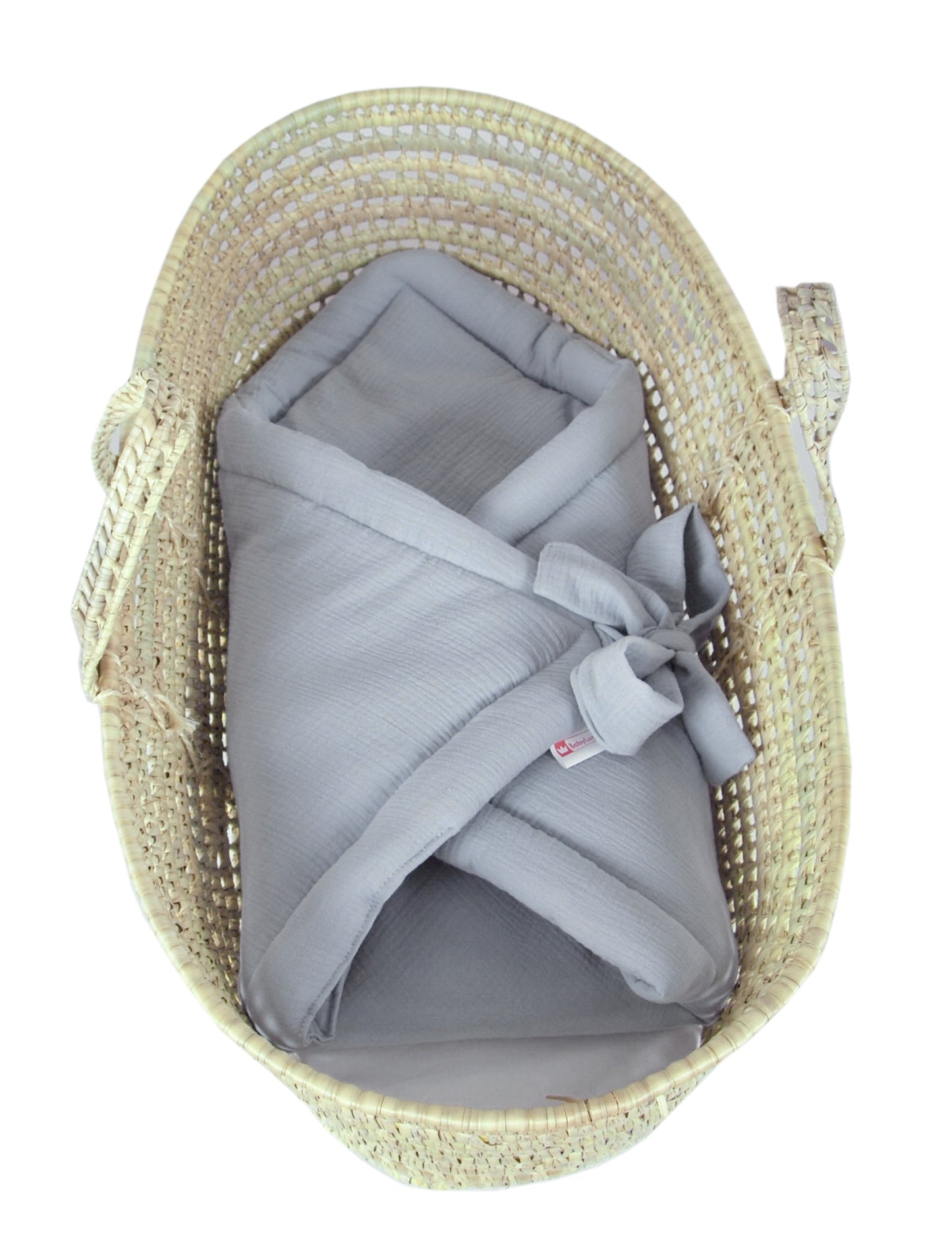 BABYLUX Einschlagdecke Musselin BABYHÖRNCHEN 75 x 75 cm Baby Neugeborene Silver