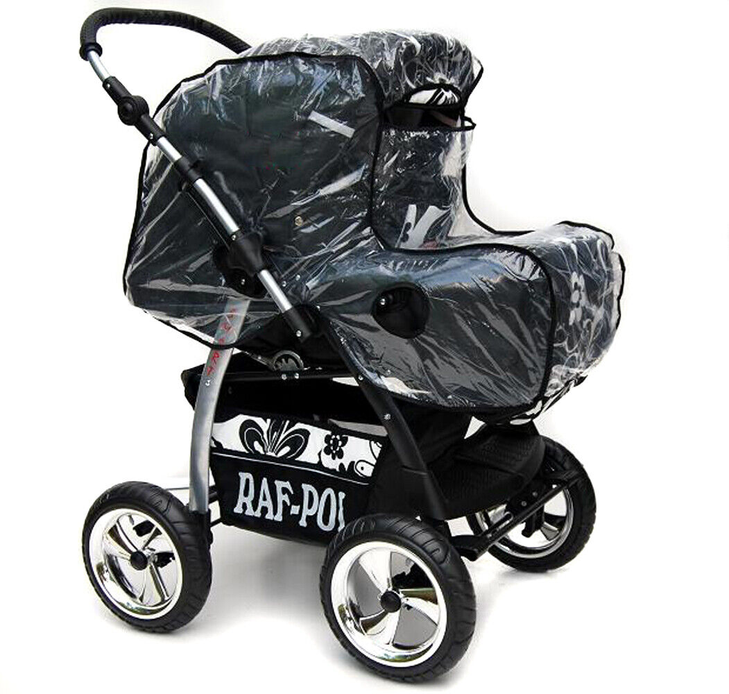 BABYLUX Regenverdeck Regenschutz für Kinderwagen mit verstellbarem Haltegrif  Z2