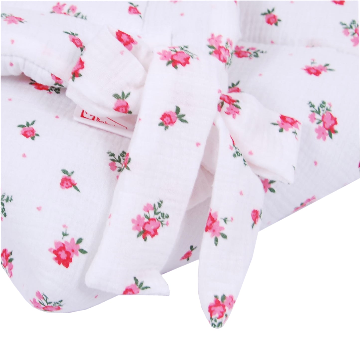 BABYLUX Einschlagdecke Musselin BABYHÖRNCHEN 75 x 75 cm Baby Neugeborene D2 Röschen
