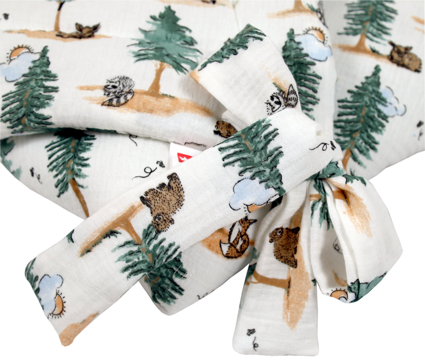 BABYLUX Einschlagdecke Musselin BABYHÖRNCHEN 75 x 75 cm Baby Neugeborene D7 Wald