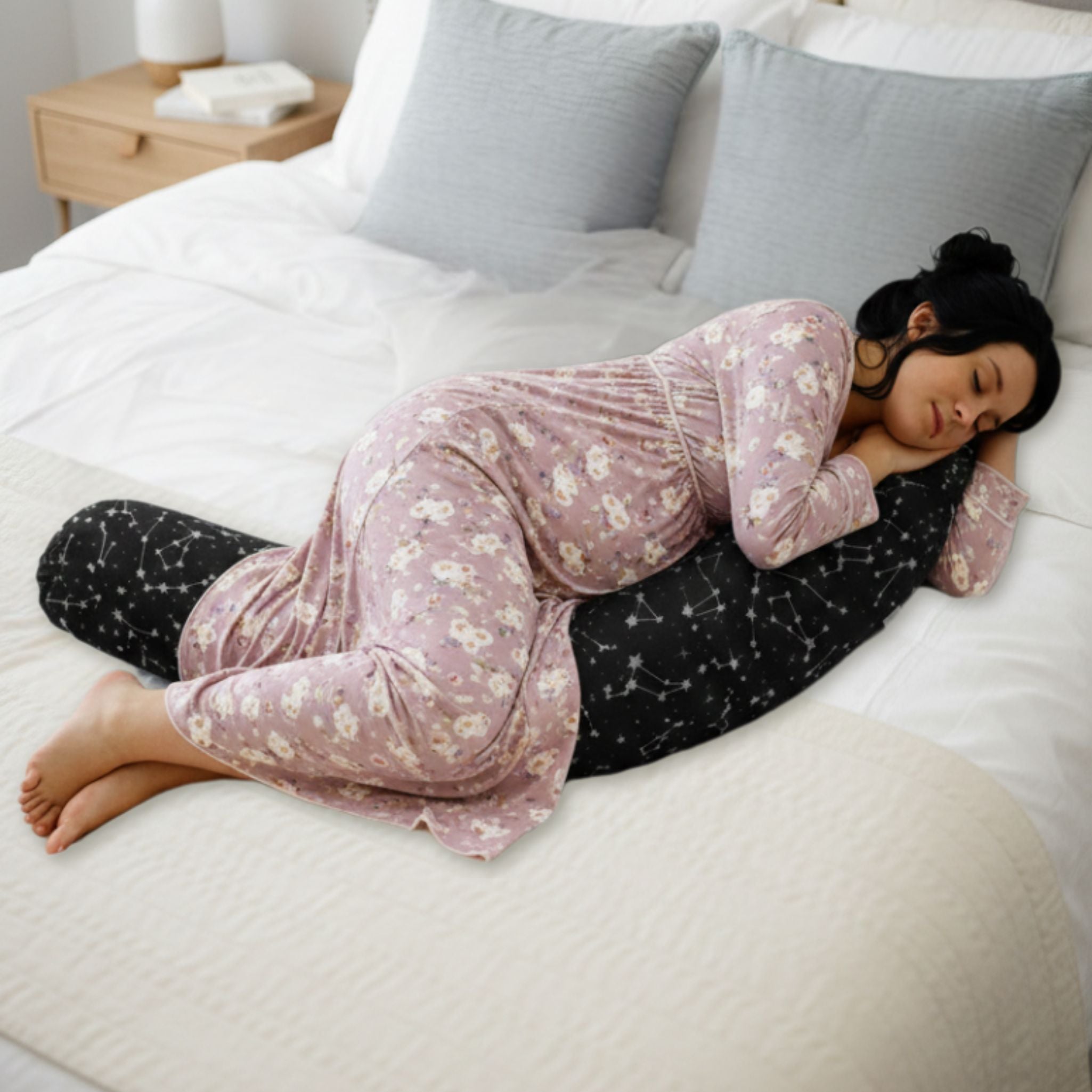 EMI&SAM Stillkissen 170 cm – Lagerungskissen | Ersatzbezug oder Füllung (EPS / Fillball) 1. Nachthimmel