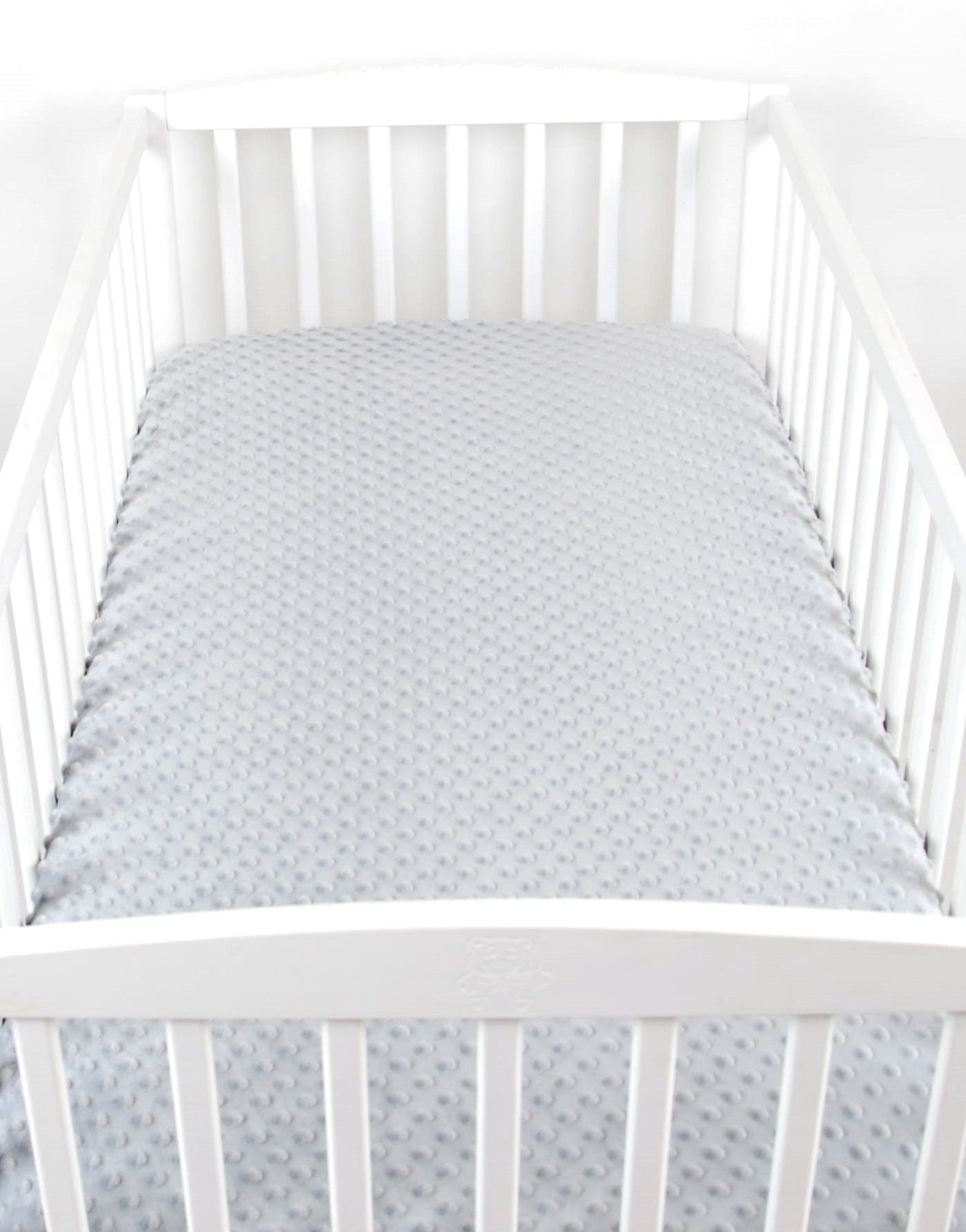 BABYLUX Spannbettlaken für Babybett Kinderbett MINKY 60x120 Grau