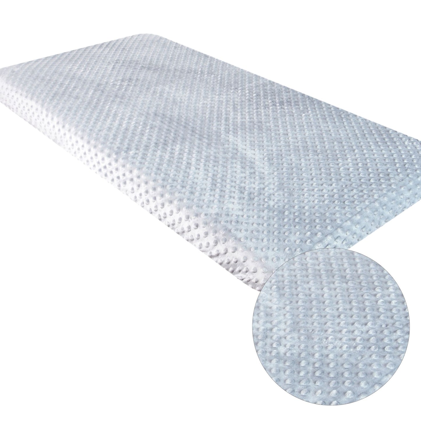 BABYLUX Spannbettlaken für Babybett Kinderbett MINKY 80x160cm Grau