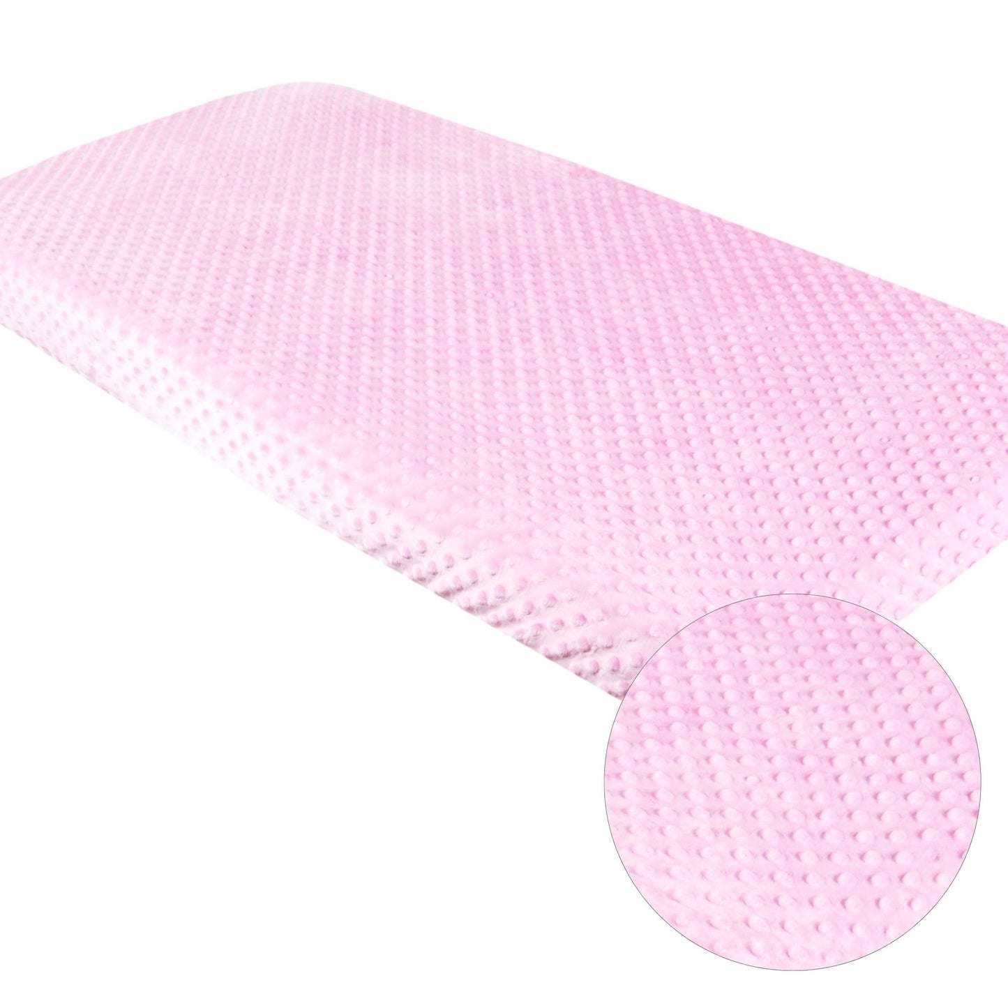 BABYLUX Spannbettlaken für Babybett Kinderbett MINKY 60x120 Rosa