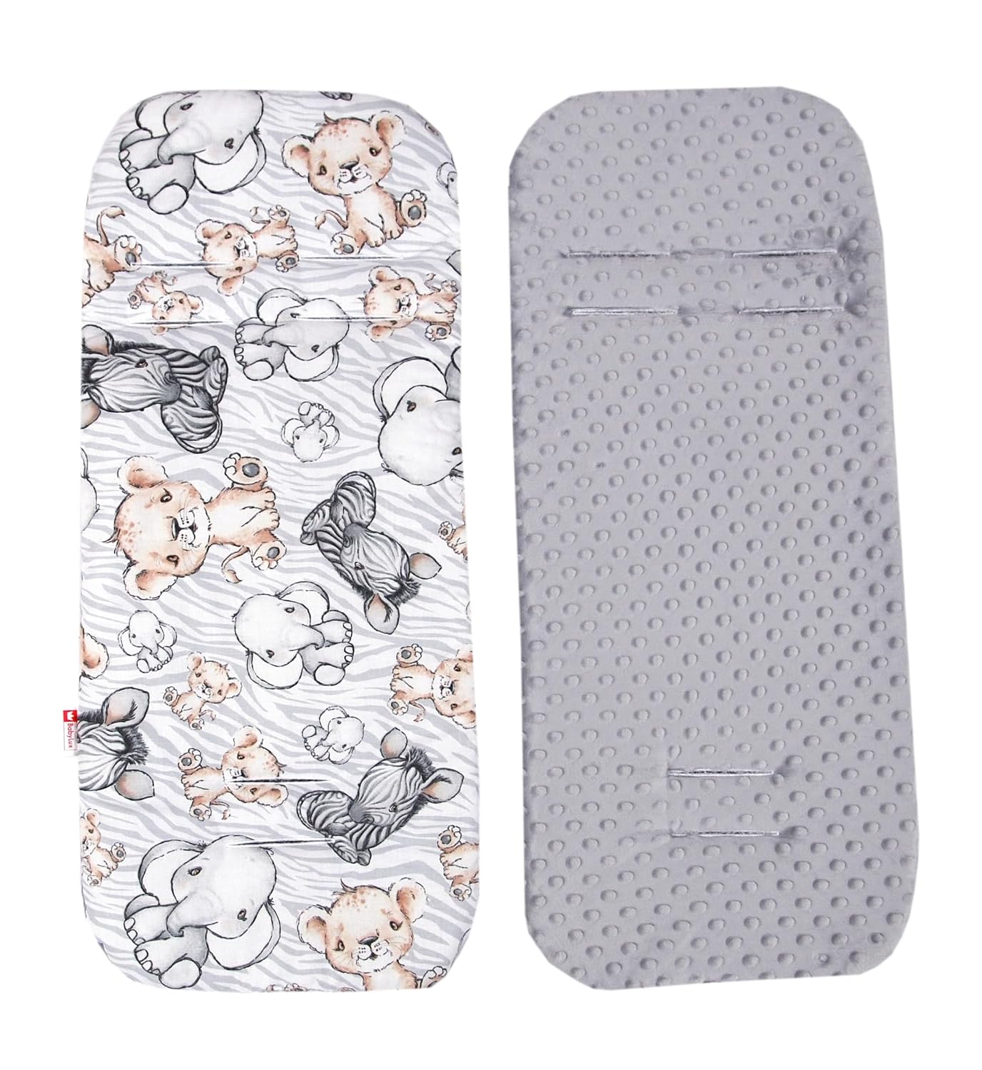 BabyLux Sitzauflage für Kinderwagen Buggy Sitzeinlage Kinderwagenauflage S137. Afrikanische Tiere