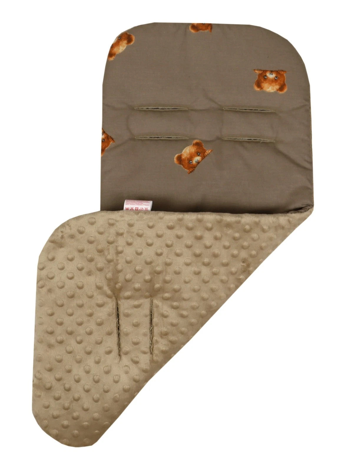 BabyLux Sitzauflage für Kinderwagen Buggy Sitzeinlage Kinderwagenauflage S167 Braun + Bär