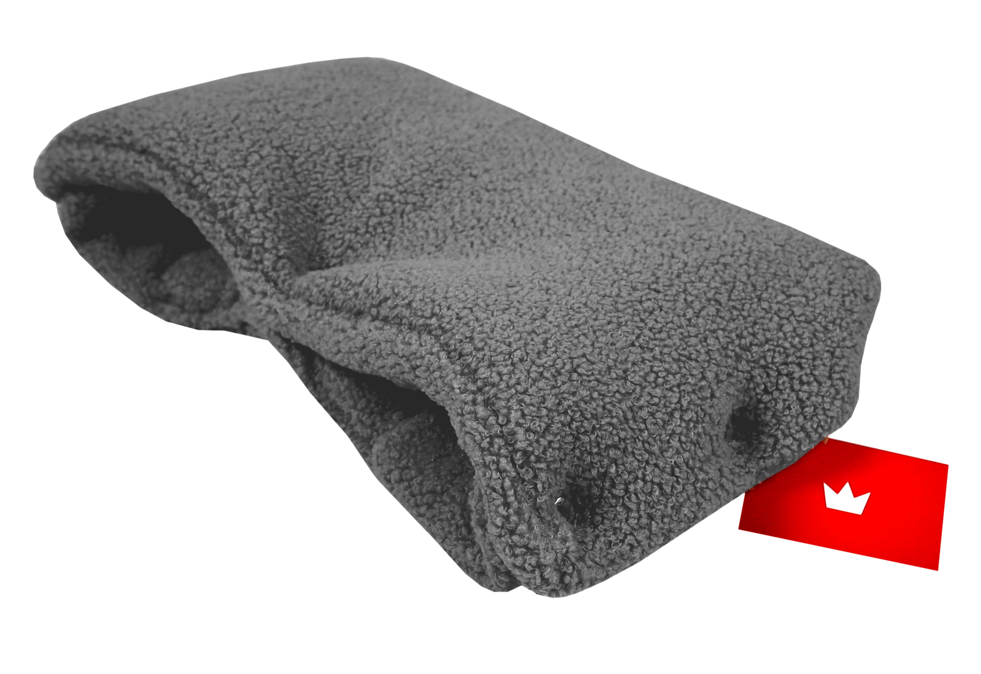 BabyLux Bouclé Handwärmer – Warmer Kinderwagen Buggy Handmuff für Winterspaziergänge - Grau
