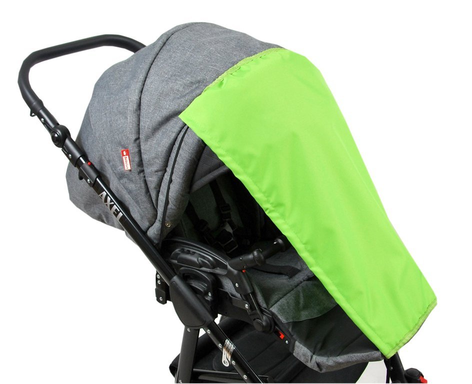 BABYLUX Sonnenschutz SONNENSEGEL für Kinderwagen UNI Buggy UV Schutz Grün