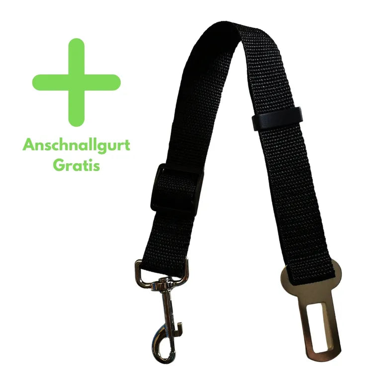 Autositzschoner Hundedecke VORDERSITZE Hund Vorne 3A. Knochen - Schwarz