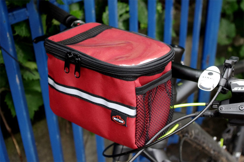 LENKERTASCHE Fahrradtasche Fahrrad Handyhalterung Navigationshalterung Orange