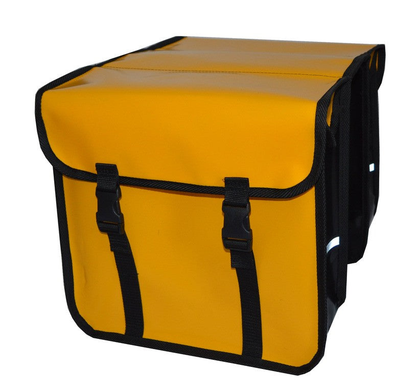 FAHRRADTASCHE Gepäckträgertasche Fahrrad 26" 28" Doppel Tasche PVC Gelb