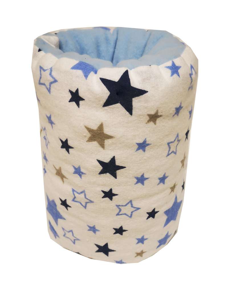 EMI&SAM Stillkissen MINI für den Arm Stillmuff Klein Stillen 4. Sterne Blau