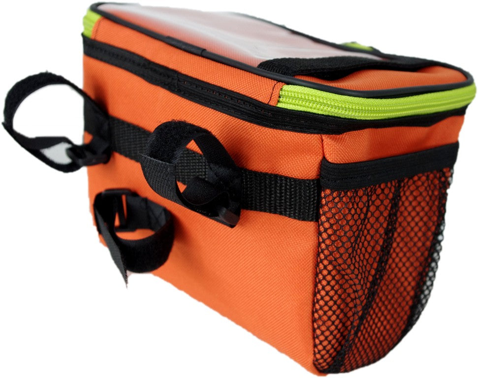 LENKERTASCHE Fahrradtasche Fahrrad Handyhalterung Navigationshalterung Orange