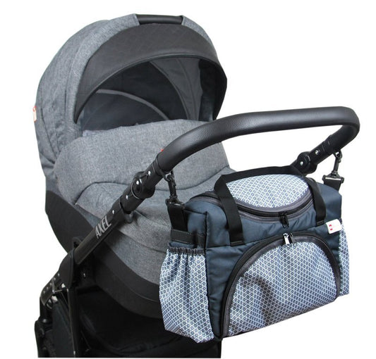 BabyLux Wickeltasche Kinderwagentasche Pflegetasche S3 71. Magic Grey