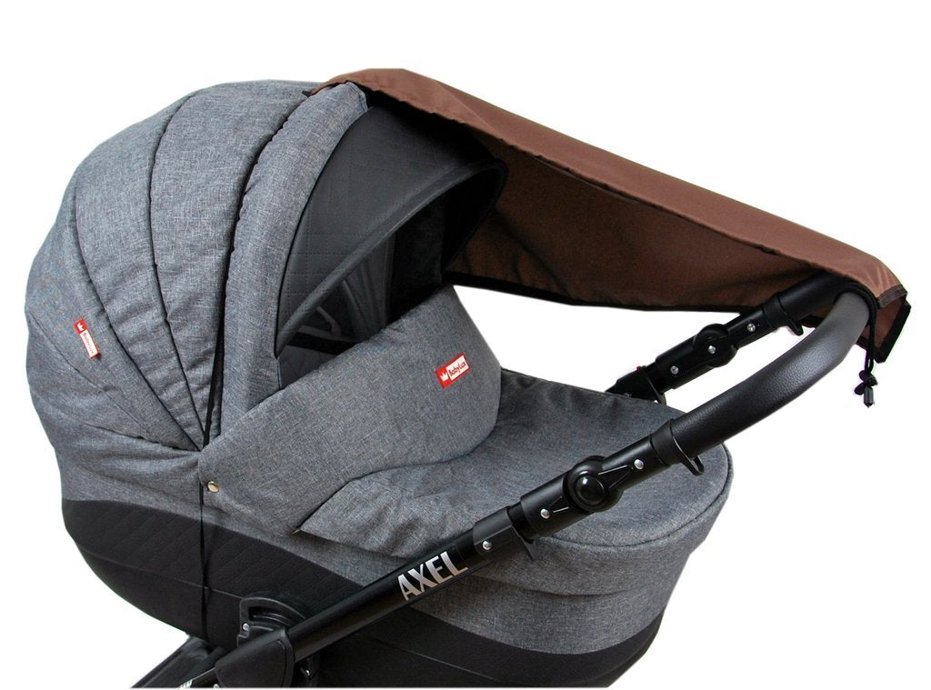 BABYLUX Sonnenschutz SONNENSEGEL für Kinderwagen Buggy UV Schutz Braun