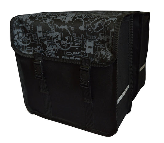 FAHRRADTASCHE ab 26 Zoll Satteltasche Gepäckträgetasche Doppelt 16. Duo - Letter