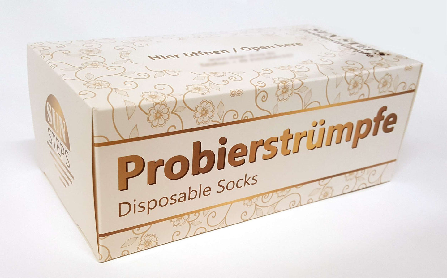 SUN STEPS Probierstrümpfe PROBIERSOCKEN Probiersöckchen 2000 Stück SCHWARZ