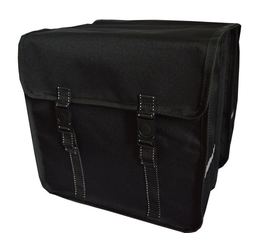FAHRRADTASCHE ab 26 Zoll Satteltasche Gepäckträgetasche Doppelt 17. Duo - Schwar