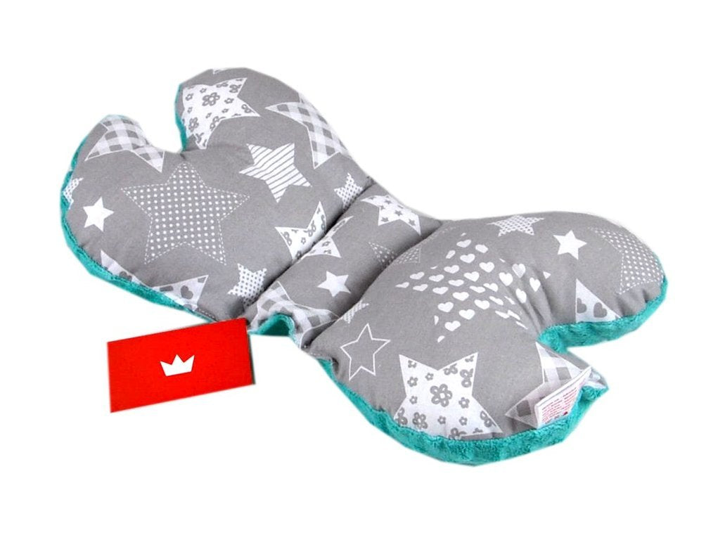 BABYLUX Kinderwagen 2 TLG SITZAUFLAGE Kissen 3. Minze + Sternbild