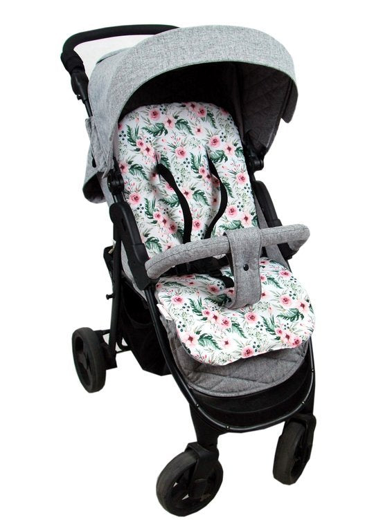 BABYLUX Matratze für Kinderwagen Buggy Auflage Doppelseitig 73. Blumen