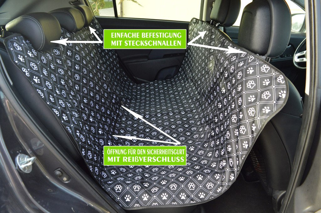 Hunde Autodecke Hundedecke Auto Rückbank Kofferraum Schutz Autoschondecke Decke 1. Pfoten