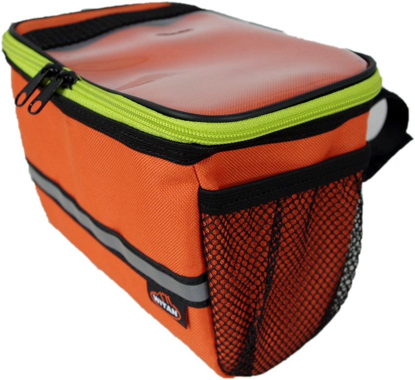 LENKERTASCHE Fahrradtasche Fahrrad Handyhalterung Navigationshalterung Orange