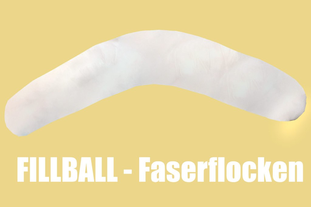 EMI&SAM Stillkissen 170cm Lagerungkissen Füllung Fillball + Bezug 10. Laubkuchen