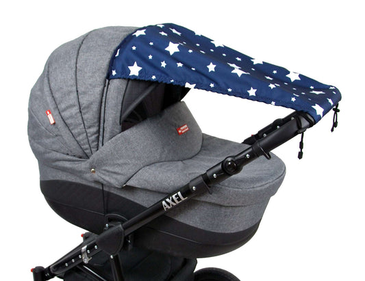 BABYLUX Sonnenschutz SONNENSEGEL für Kinderwagen Buggy UV Schutz 75. Sterne