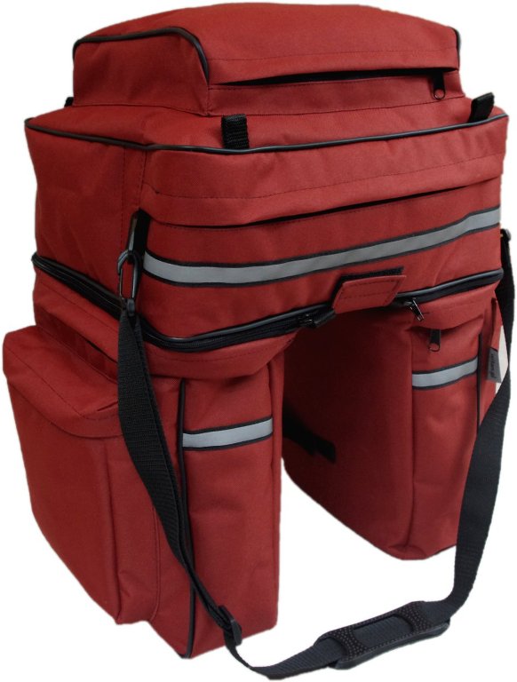 WITAN Gepäcktasche Fahrradtasche Fahrrad Gepäckträger Tasche FT3 Rot
