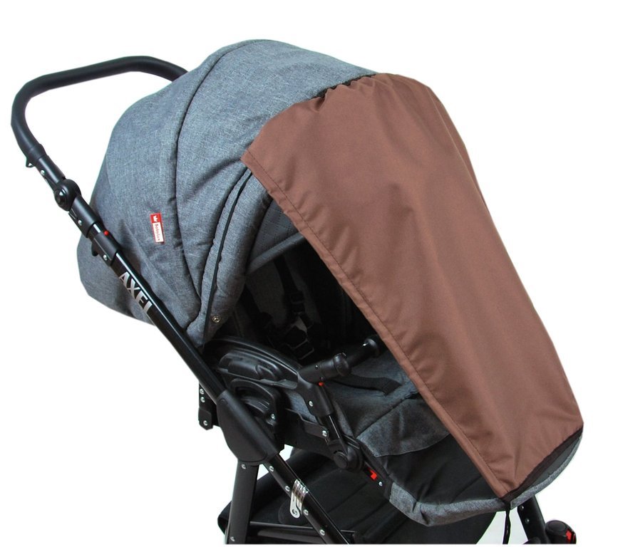 BABYLUX Sonnenschutz SONNENSEGEL für Kinderwagen Buggy UV Schutz Braun