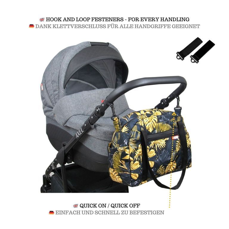 BabyLux Wickeltasche COLORFUL Kinderwagen Buggy Große 79.