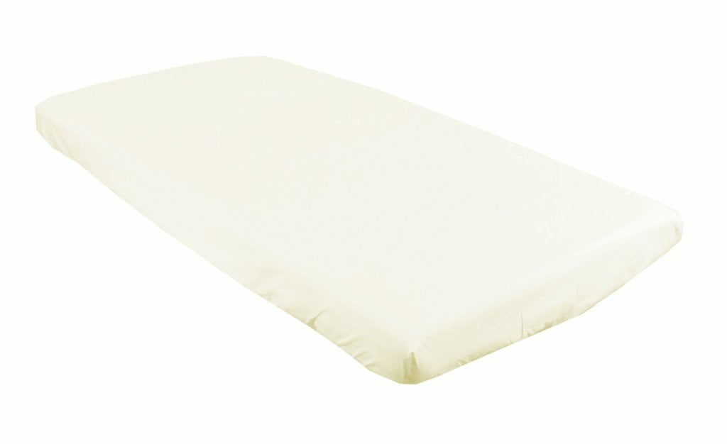 BABYLUX Spannbetttuch 70 x 140 cm Baby SPANNBETTLAKEN Baumwolle Kinderbett Ecru